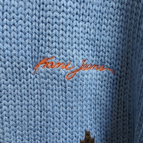 Karl Kani Jeans argyle men's sweater vtg - Picture 3 of 4